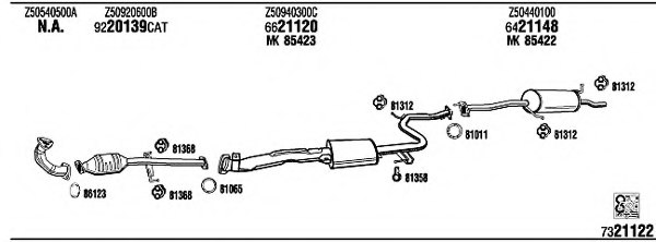 WALKER MA41219 Exhaust System